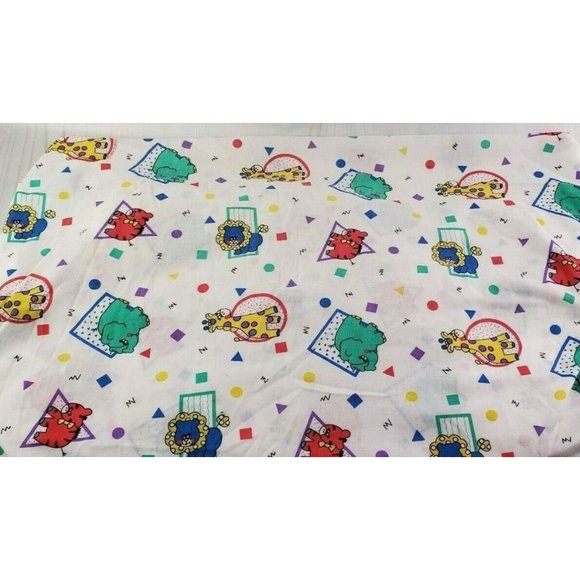 Vintage Dundee Circus Animals Standard Fitted Crib Sheet Unisex - Picture 1 of 5
